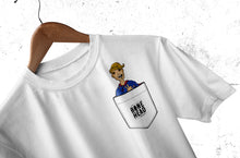 Load image into Gallery viewer, Half Wit Hero - Bonehead in my pocket T-Shirt
